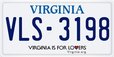 VA license plate VLS3198