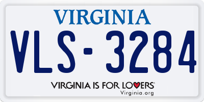 VA license plate VLS3284