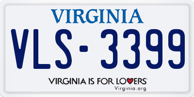 VA license plate VLS3399