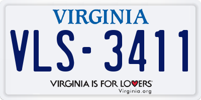 VA license plate VLS3411