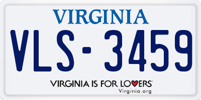VA license plate VLS3459