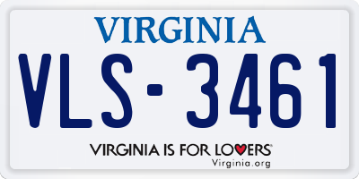 VA license plate VLS3461