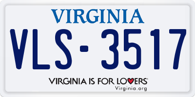 VA license plate VLS3517