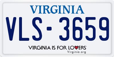 VA license plate VLS3659