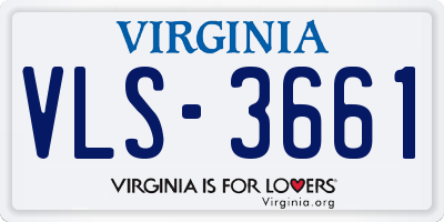 VA license plate VLS3661