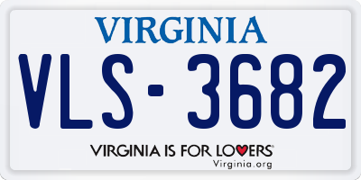 VA license plate VLS3682