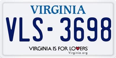 VA license plate VLS3698