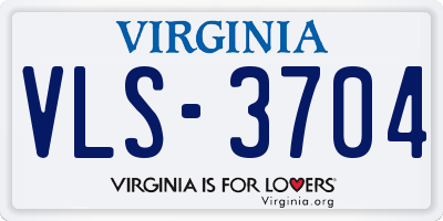 VA license plate VLS3704