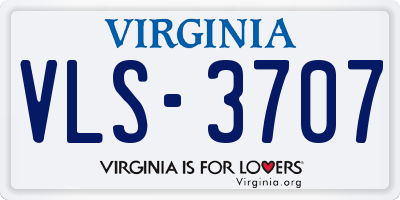 VA license plate VLS3707