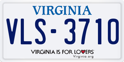 VA license plate VLS3710