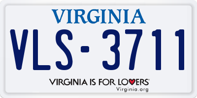 VA license plate VLS3711