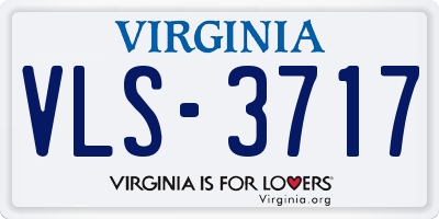 VA license plate VLS3717