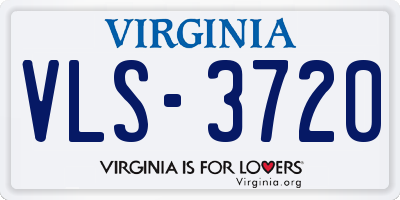 VA license plate VLS3720