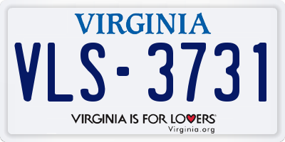 VA license plate VLS3731