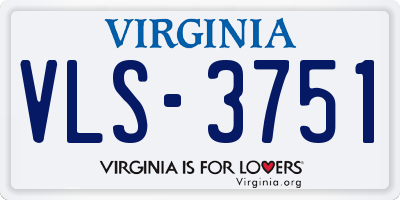 VA license plate VLS3751