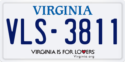 VA license plate VLS3811