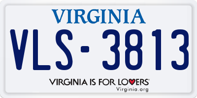 VA license plate VLS3813