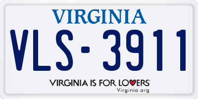 VA license plate VLS3911