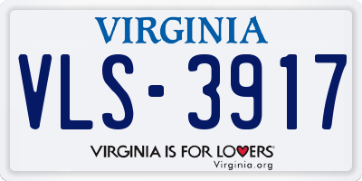 VA license plate VLS3917