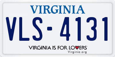 VA license plate VLS4131