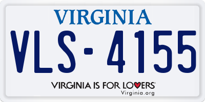 VA license plate VLS4155