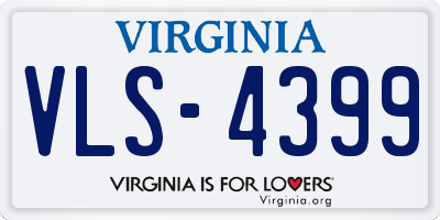 VA license plate VLS4399