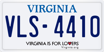 VA license plate VLS4410