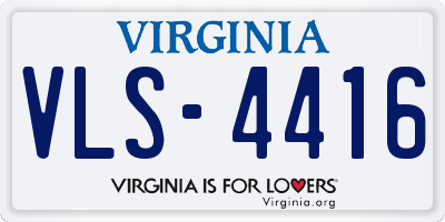 VA license plate VLS4416