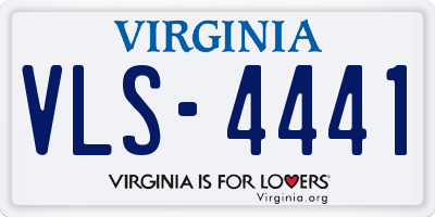 VA license plate VLS4441