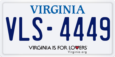 VA license plate VLS4449