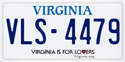 VA license plate VLS4479