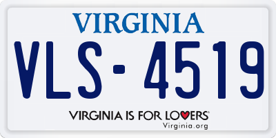 VA license plate VLS4519
