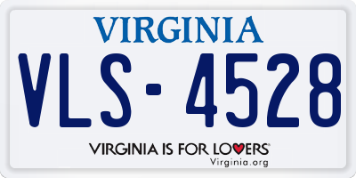 VA license plate VLS4528