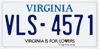 VA license plate VLS4571