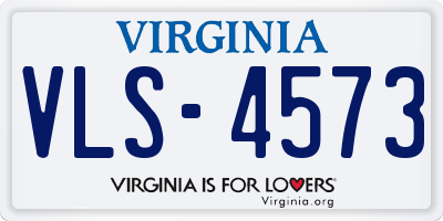 VA license plate VLS4573