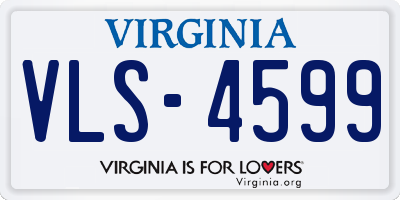 VA license plate VLS4599