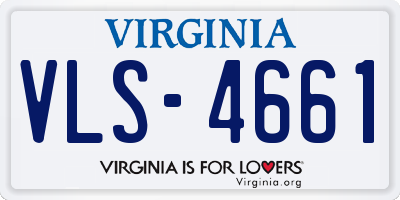VA license plate VLS4661