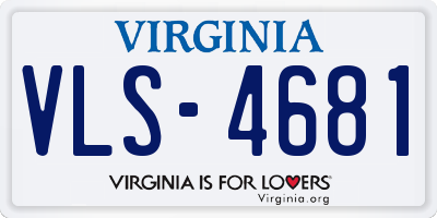 VA license plate VLS4681