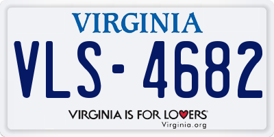 VA license plate VLS4682