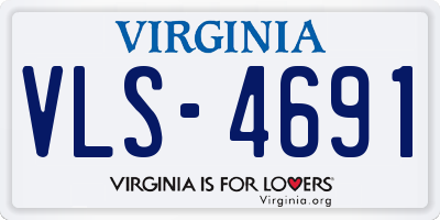 VA license plate VLS4691
