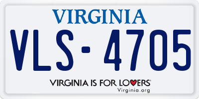 VA license plate VLS4705