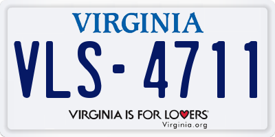 VA license plate VLS4711