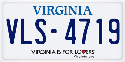 VA license plate VLS4719