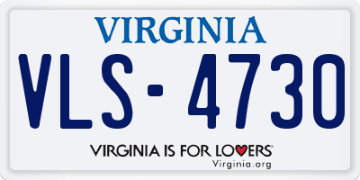 VA license plate VLS4730