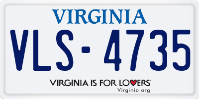 VA license plate VLS4735