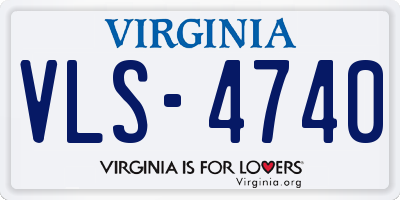 VA license plate VLS4740