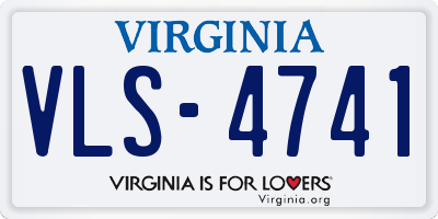 VA license plate VLS4741