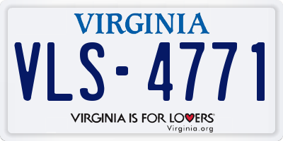 VA license plate VLS4771