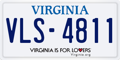 VA license plate VLS4811