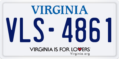 VA license plate VLS4861